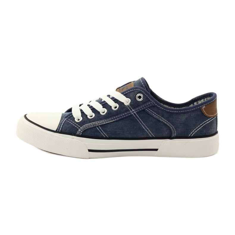 DK 0024 sneakers in denim sneakers allacciate blu navy 2