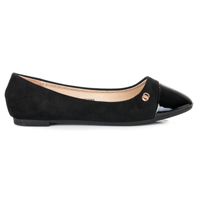 Seastar Ballerine con punta verniciata nero 1