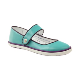 Ballerine per bambini Bartek 28368 turchese verde viola bianca 1