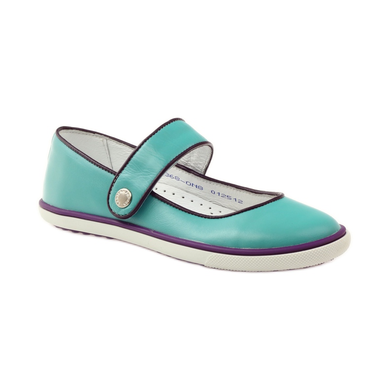 Ballerine per bambini Bartek 28368 turchese verde viola bianca 1
