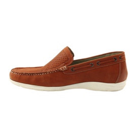 Scarpe da uomo mocassini Caprice 14650 marrone arancia 2