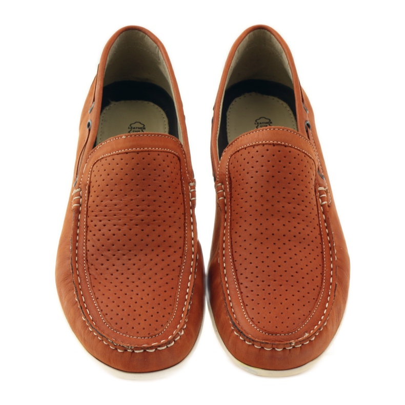 Scarpe da uomo mocassini Caprice 14650 marrone arancia 4