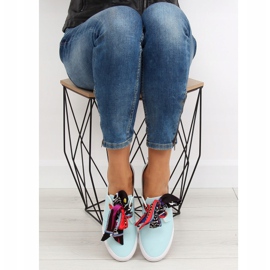 Sneakers allacciate con nastro blu XL09P L.BLUE 1