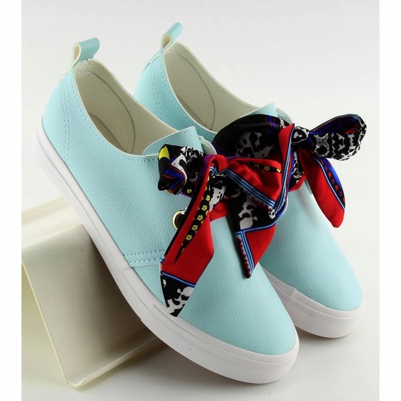Sneakers allacciate con nastro blu XL09P L.BLUE 2