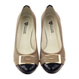 Neścior Décolleté con fibbia beige giallo marrone nero 4