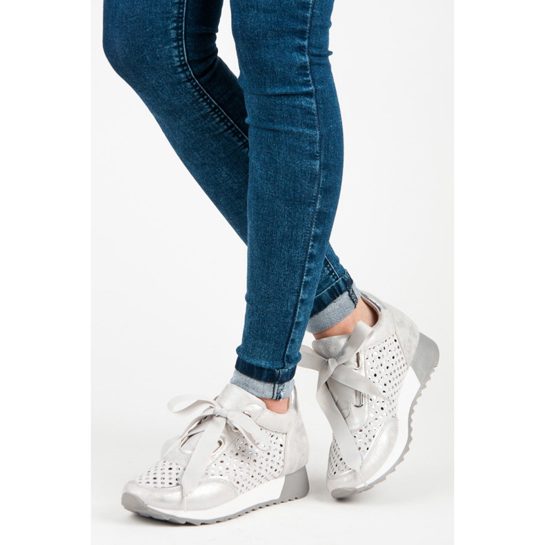 Kylie Sneakers alla moda grigio 1