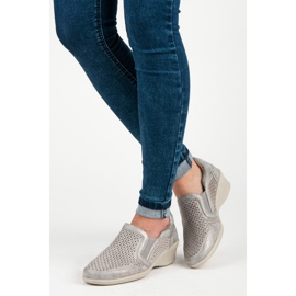 Kylie Scarpe traforate e slip-on grigio 1