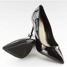 Décolleté in vernice nera LEI-83 Black nero 2