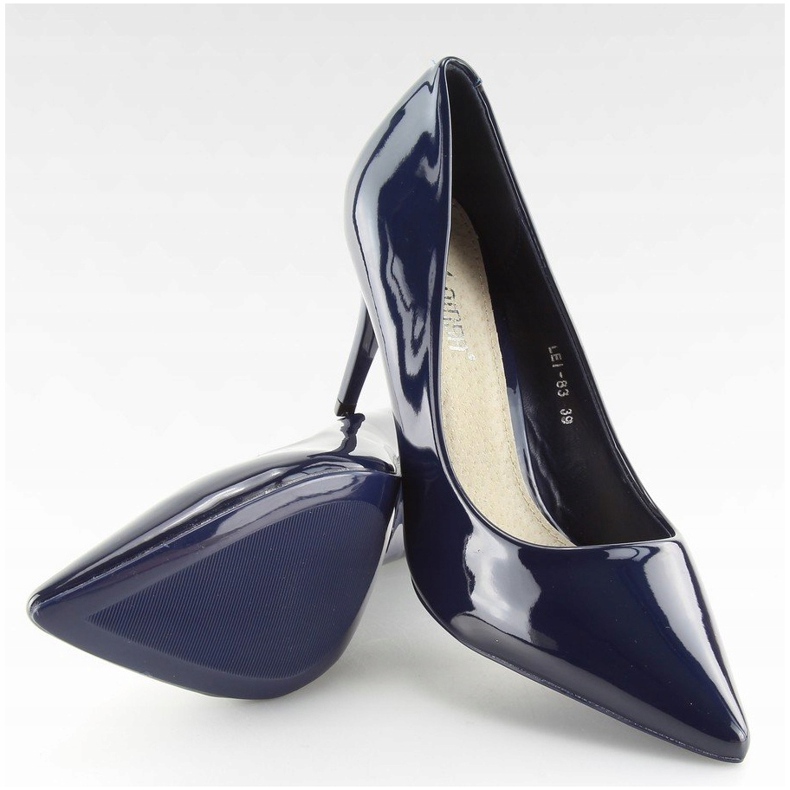 Décolleté da donna blu navy LEI-83 Blue 2