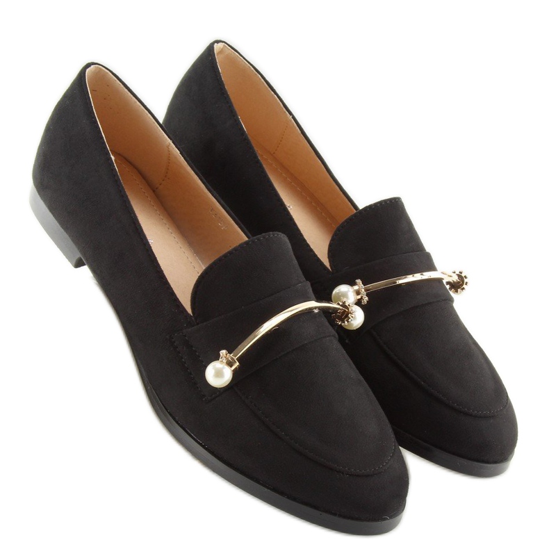Nero Mocassini da donna neri T315P Nero 1