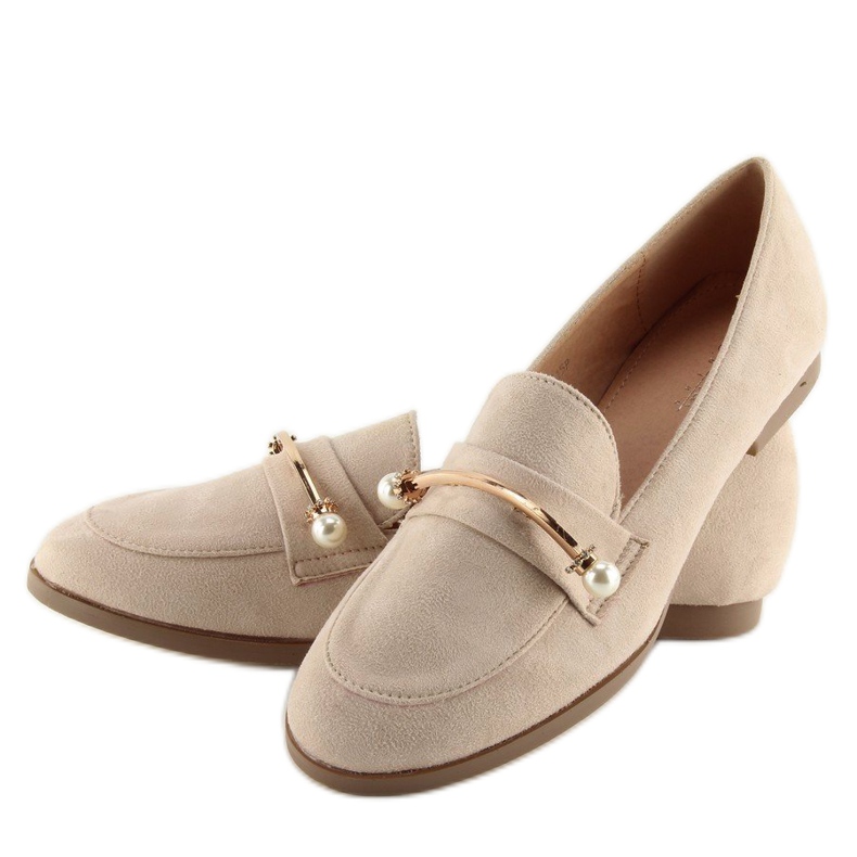 Mocassini da donna beige T315P Nude 2