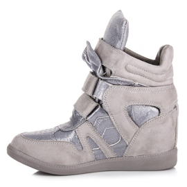 Sneakers in velcro VICES grigio 1