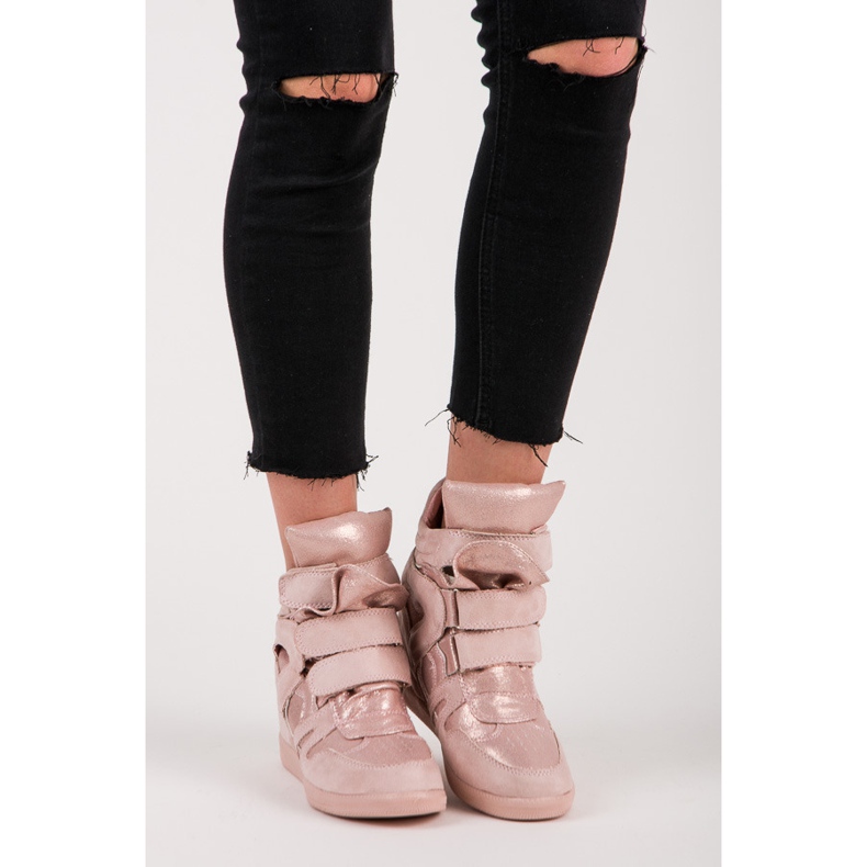 Vices Morsetti per scarpe da ginnastica in velcro rosa 2