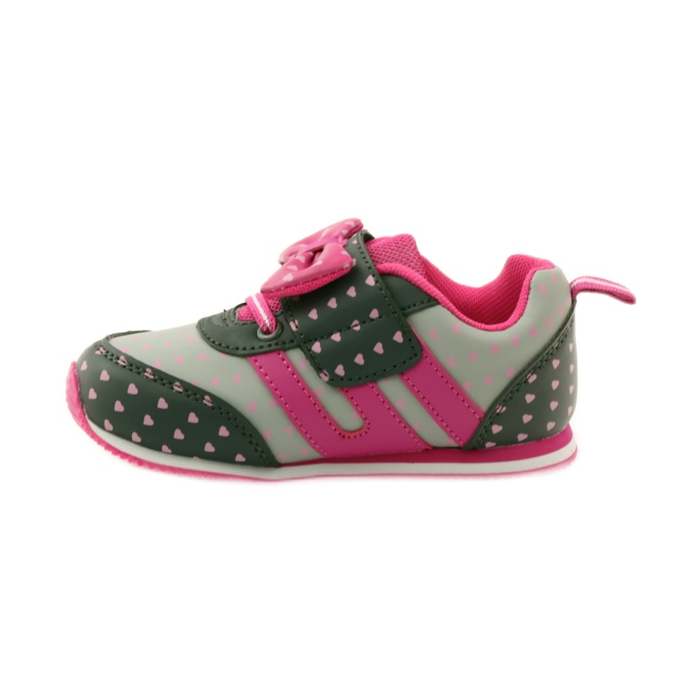 American Club Scarpe sportive con sottopiede in pelle americana rosa grigio 2