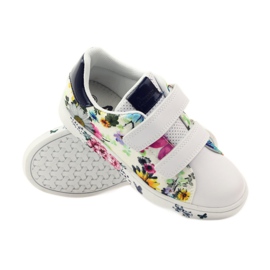 American Club Sneakers americane con sottopiede in pelle multicolore bianco 3