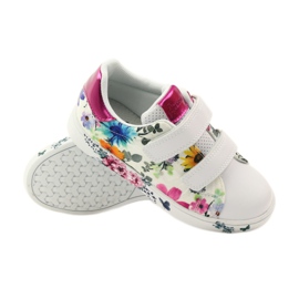 American Club Sneakers americane con sottopiede in pelle multicolore bianco 3