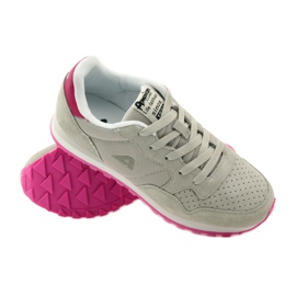 American Club Legata sportiva in pelle americana 6506 grigio rosa 3