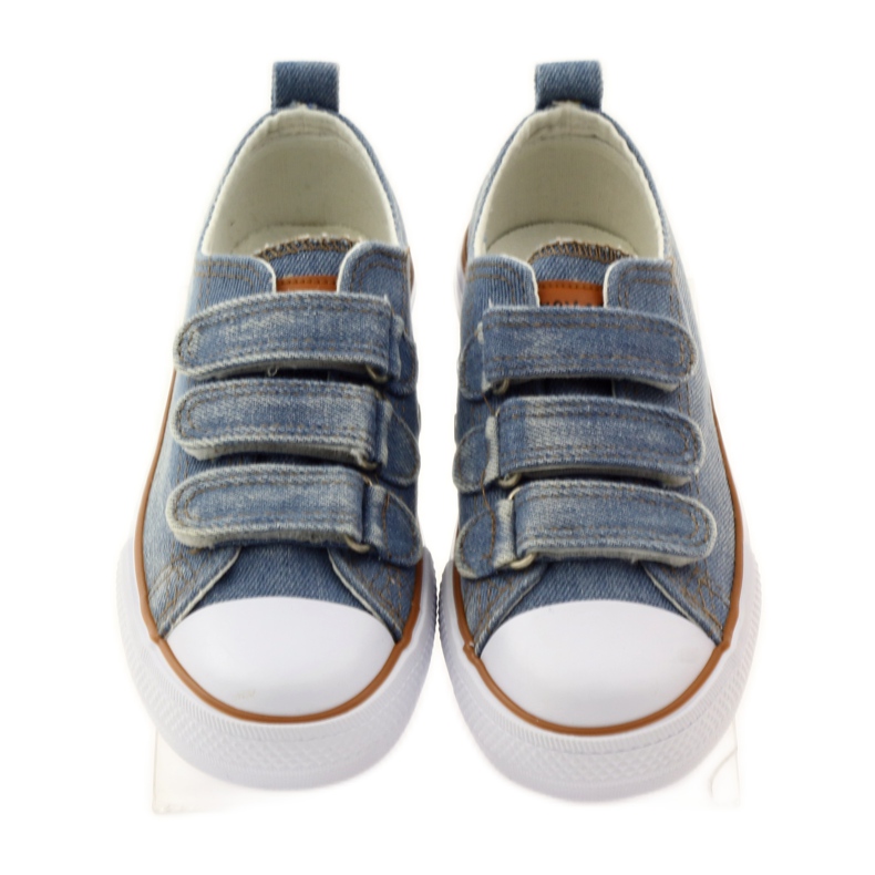 American Club Sneaker americane in denim blu 4