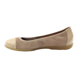 Ballerine donna Caprice 22152 pelle beige 2