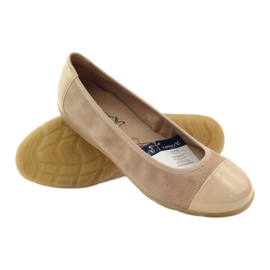 Ballerine donna Caprice 22152 pelle beige 3