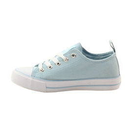 American Club Sneakers con rose ricamate American 17035 rosso blu bianca 2