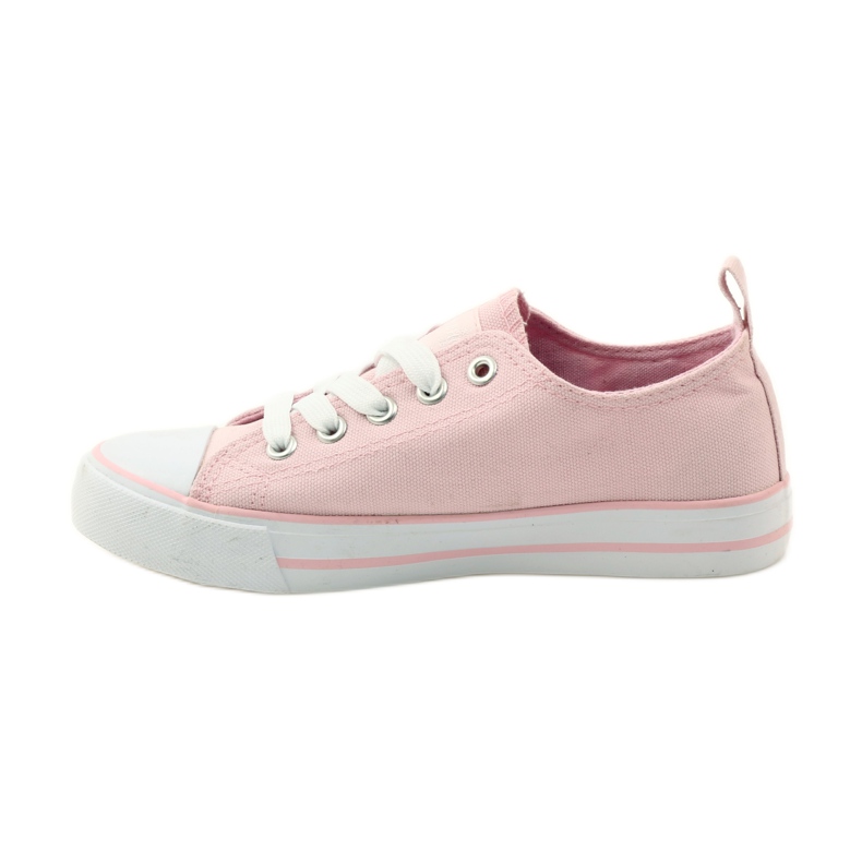 American Club Sneakers con rose ricamate American 17035 rosa rosso verde 2