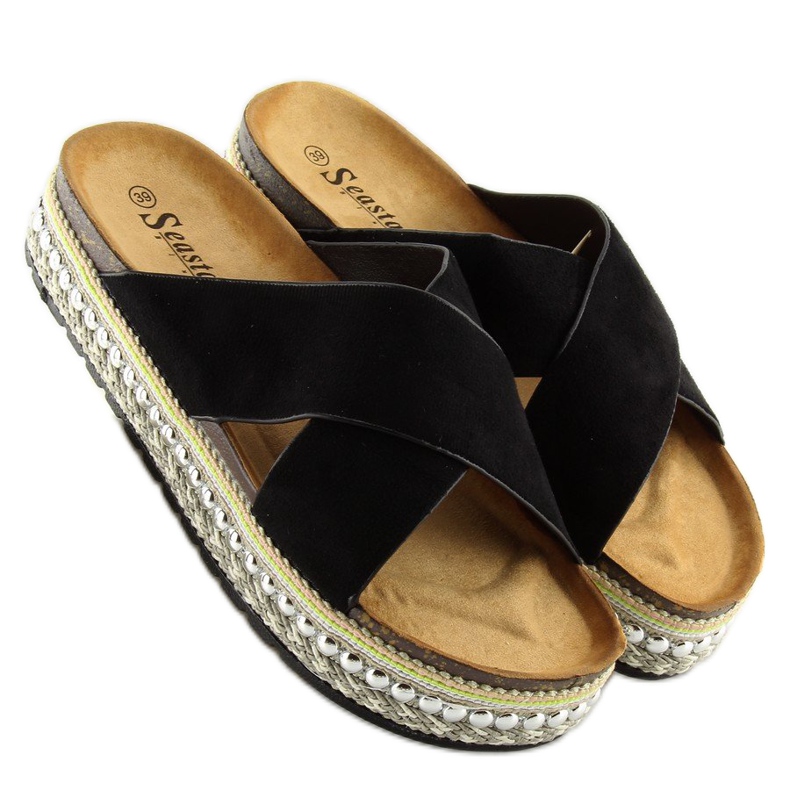 Ciabatte nere da donna nere CK15P nere nero 2