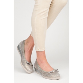 Vinceza Ballerina con fiocco grigio 2
