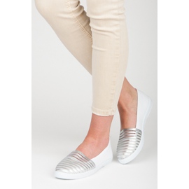 Mckeylor Sneakers slip-on bianche e argento bianca 1