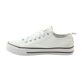 American Club Sneakers con rose ricamate American 17035 rosso bianca 2