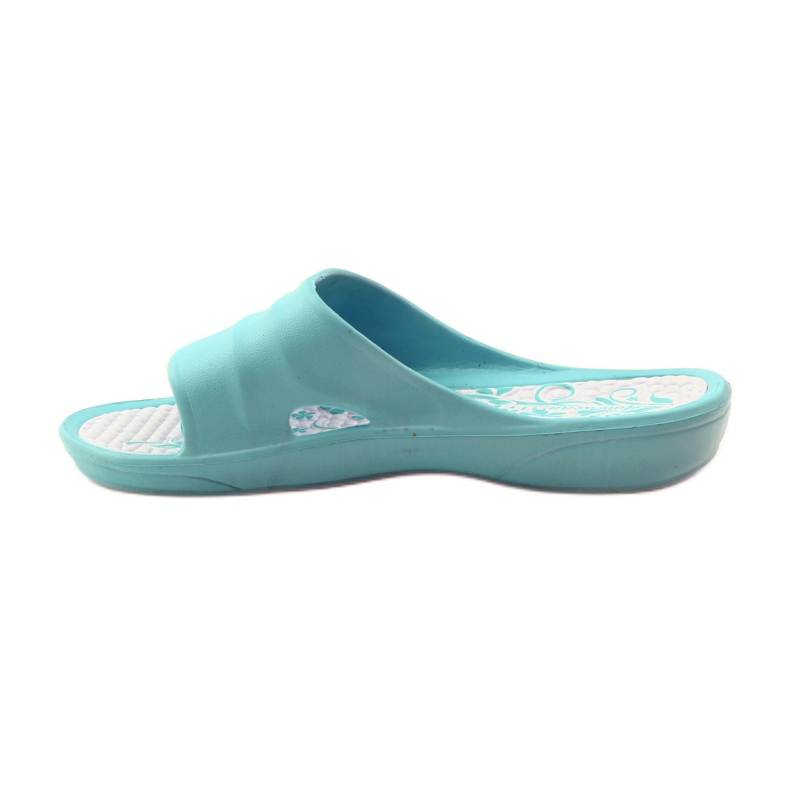 American Club Ciabatte americane in schiuma di menta per l'acqua blu multicolore 2