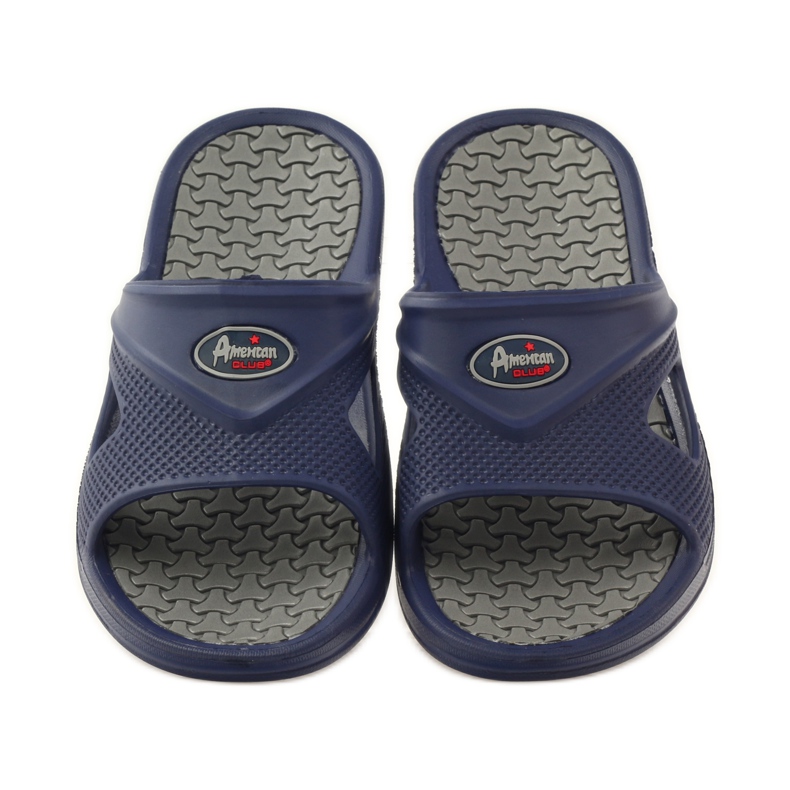 American Club Ciabatte da piscina uomo in schiuma americane gr blu navy 4