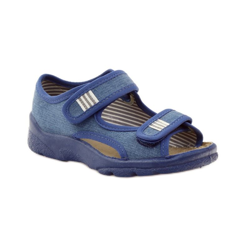 Sandali da bambino con rape Befado 113x010 blu navy blu 1