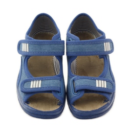 Sandali da bambino con rape Befado 113x010 blu navy blu 4