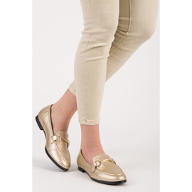 Vices Mocassini Slip On Dorati d'oro 1