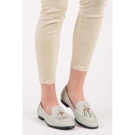 Vices Mocassini con frange grigio 2