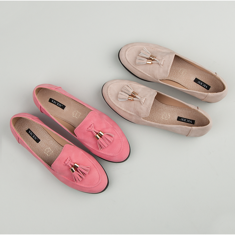 Vices Mocassini con frange rosa 1