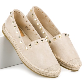 Seastar Espadrillas in camoscio con borchie marrone 2