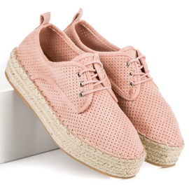 Seastar Espadrillas traforate sulla piattaforma rosa 1