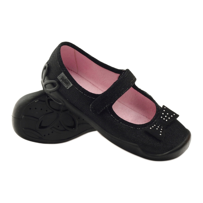 Scarpe per bambini Befado, ballerine 114Y240 nero grigio 3