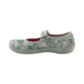 Ciabatte ballerine cuori Befado 114x284 rosa grigio 2