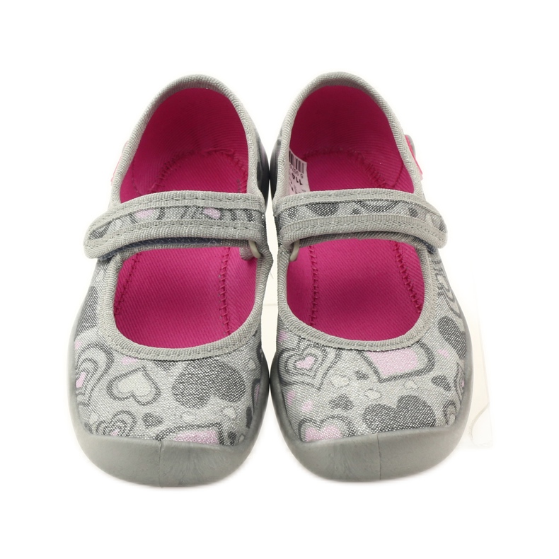 Ciabatte ballerine cuori Befado 114x284 rosa grigio 4