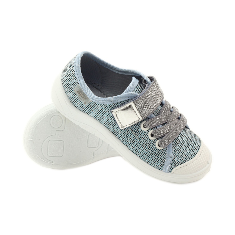 Befado scarpe per bambini, scarpe da ginnastica, pantofole 251x097 grigio blu bianco 3