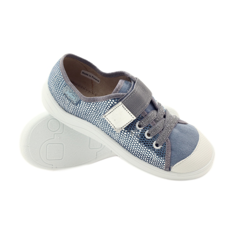 Sneakers sneakers Befado 251y088 grigio blu bianca 3