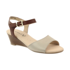Caprice scarpe donna sandali in pelle 28213 marrone 1