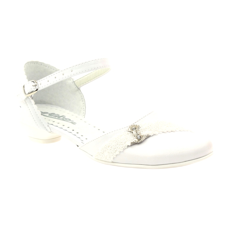 Décolleté ballerine comunione Miko 714 bianche bianca 1