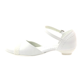 Décolleté ballerine comunione Miko 714 bianche bianco 2