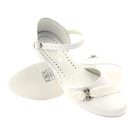 Décolleté ballerine comunione Miko 714 bianche bianca 3
