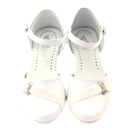 Décolleté ballerine comunione Miko 714 bianche bianca 4