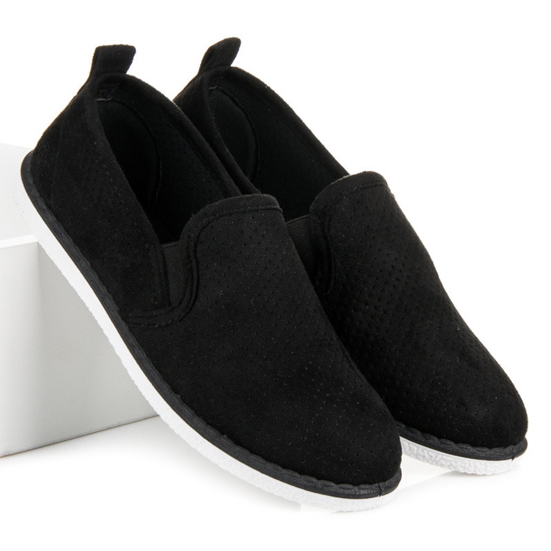 Bestelle Slipons traforati nero 2